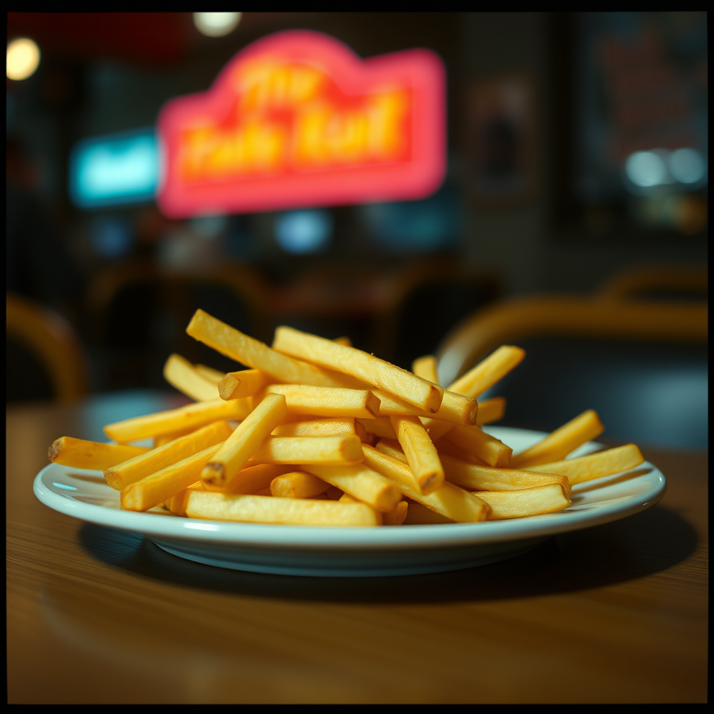 plate of French fries